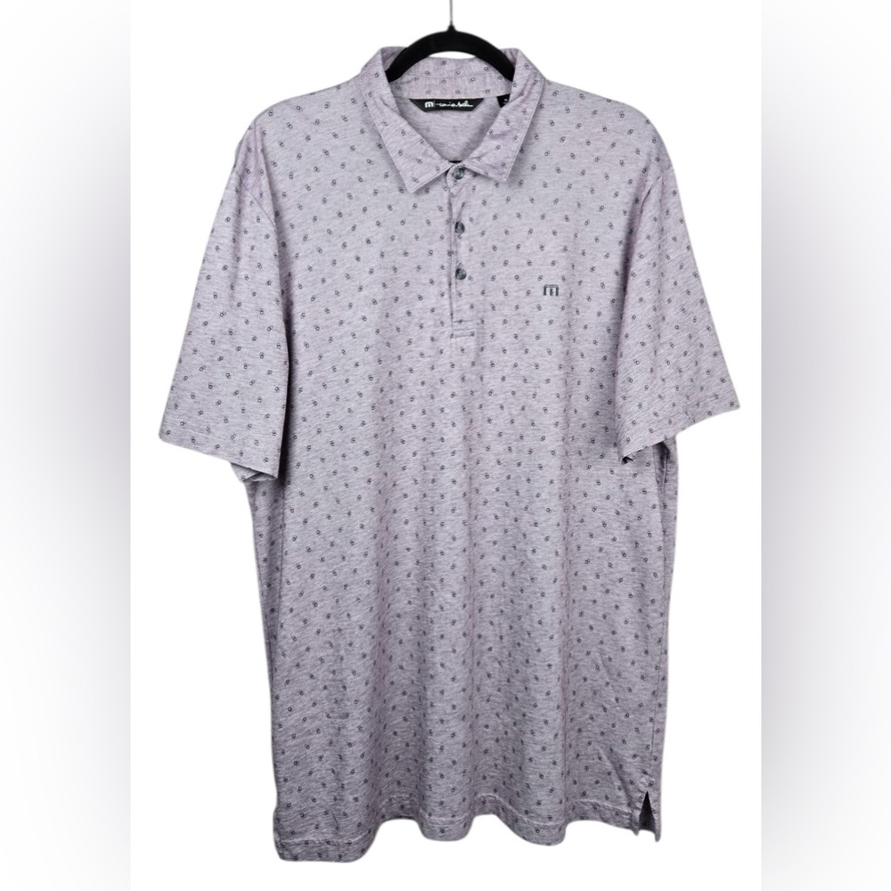 Travis Mathew Polo Shirt with Geometric Pattern⛳️
